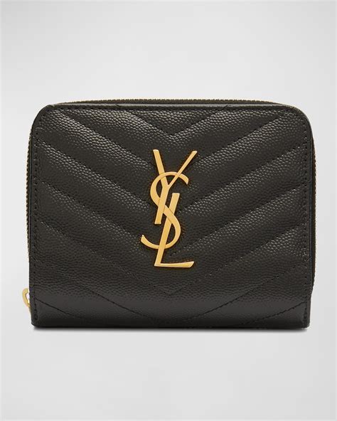 ysl compact zip wallet